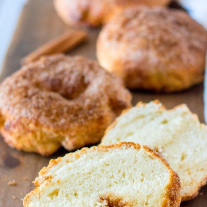 Air Fryer Panera Copycat Cinnamon Crunch Bagels Fork To Spoon