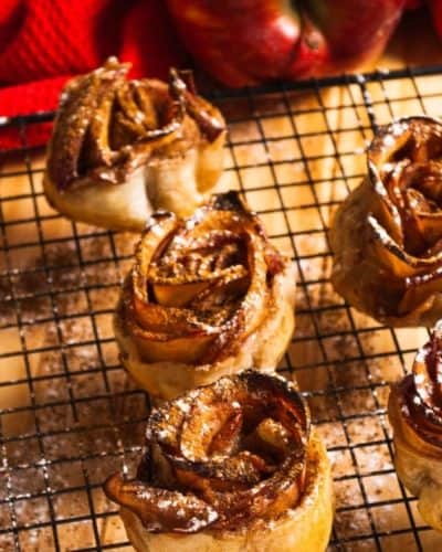 Air Fryer Puff Pastry Apple Roses