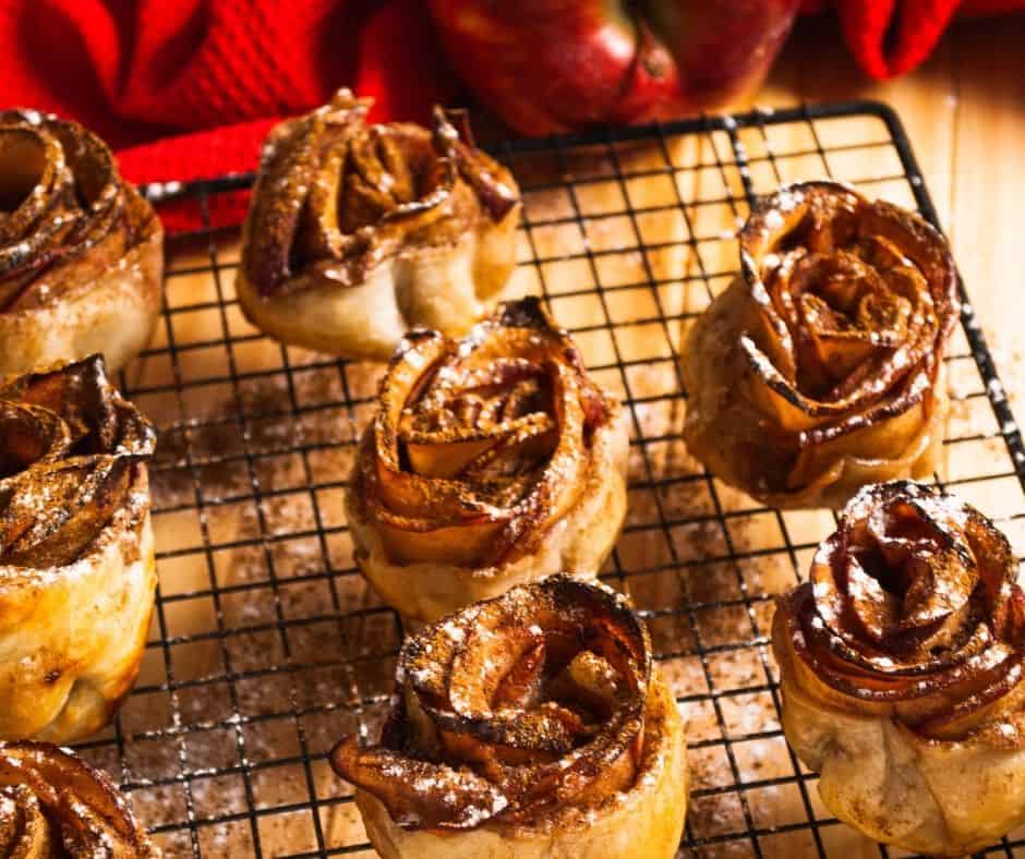 Air Fryer Puff Pastry Apple Roses