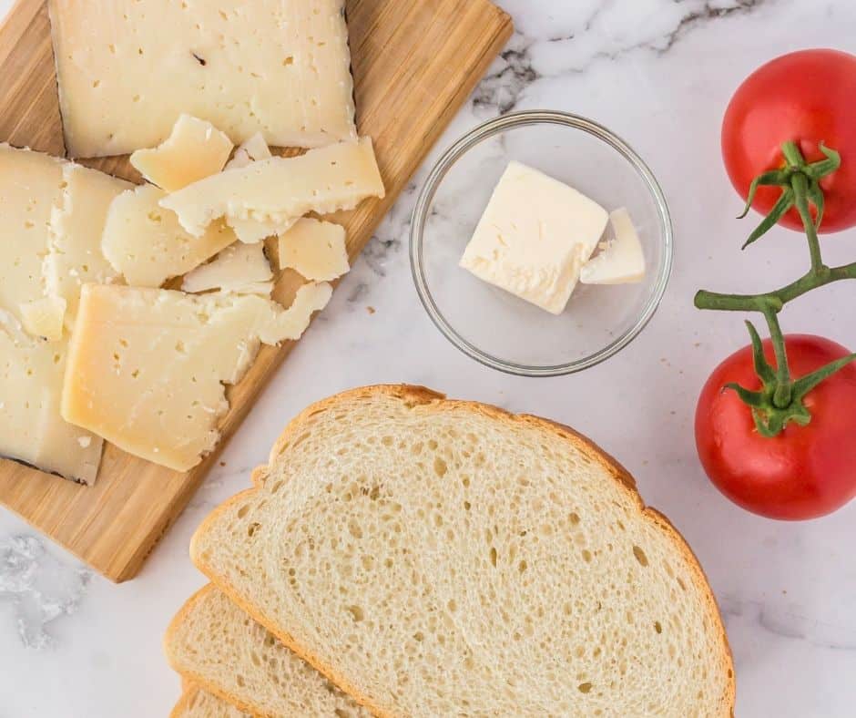 Ingredients Needed For Air Fryer Spanish Manchego Grilled Cheese