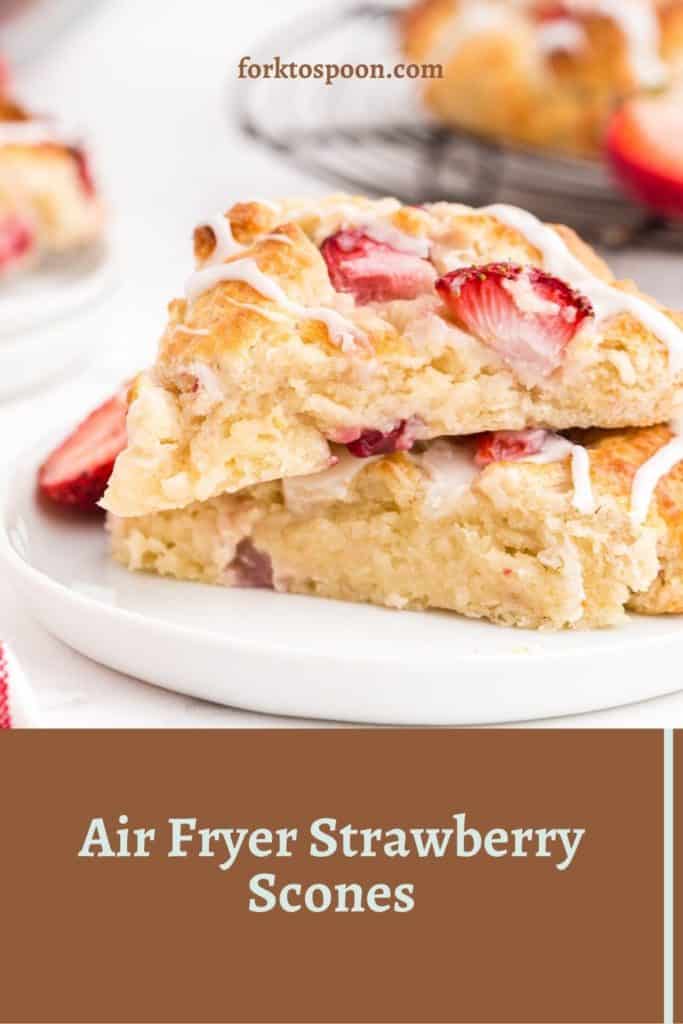 Air Fryer Strawberry Scones