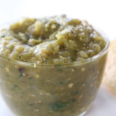 Air Fryer Tomatillo Salsa Verde