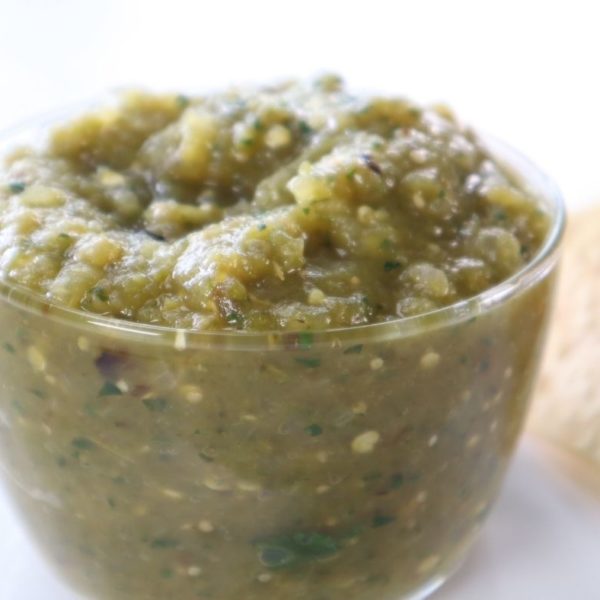 Air Fryer Tomatillo Salsa Verde Fork To Spoon