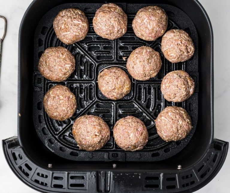 Air Fryer Turkey Meatballs Fork To Spoon