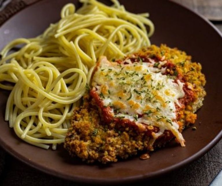 Air Fryer Veal Parmesan Fork To Spoon