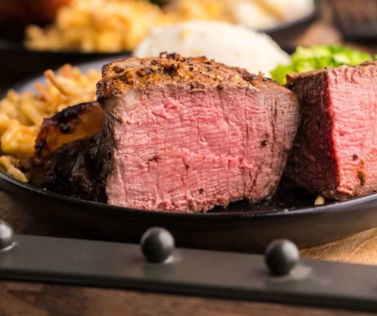 Air Fryer Bacon Wrapped Filet Mignon Fork To Spoon