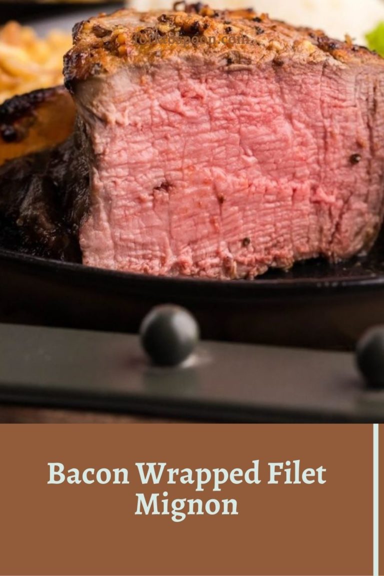Air Fryer Bacon Wrapped Filet Mignon Fork To Spoon