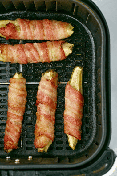 Bacon Wrapped Pickles In Air Fryer