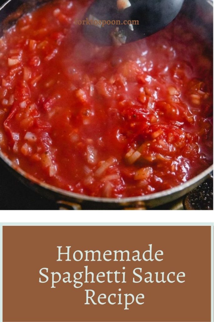 Homemade Spaghetti Sauce Recipe