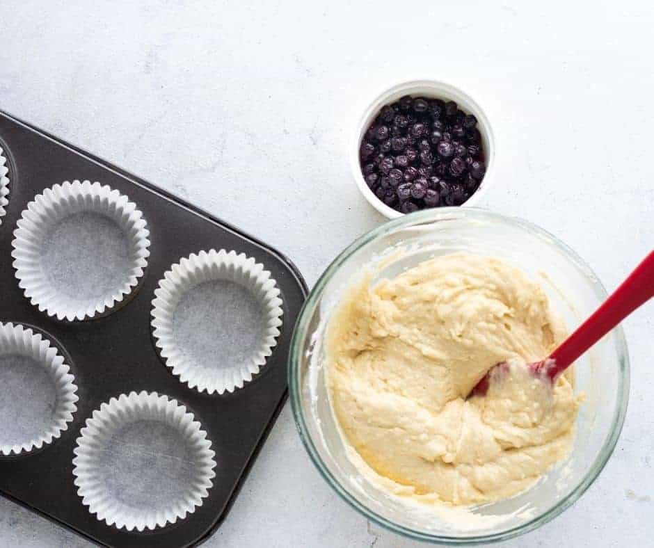 How To Make Air Fryer Blueberry Cupcakes