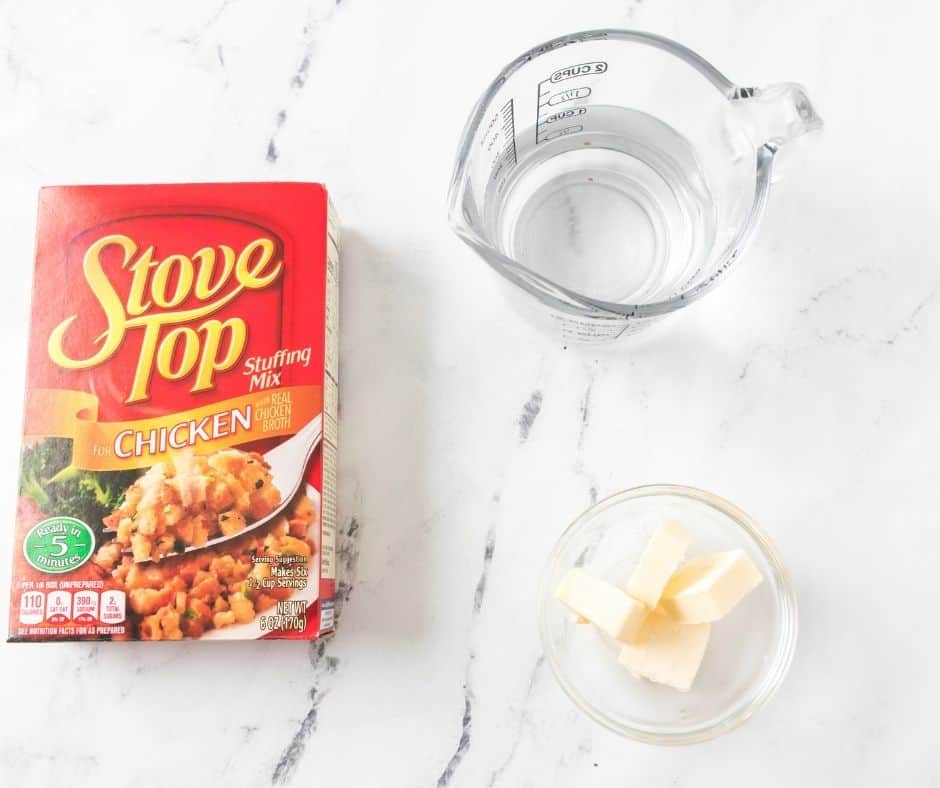 Ingredients Needed For How To Make Stovetop Stuffing in Your Air Fryer