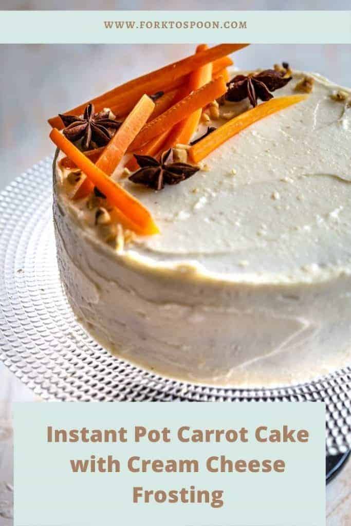 Instant Pot Carrot Cake 