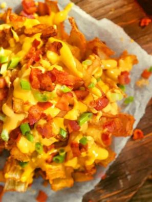 Air Fryer Loaded Bacon and Cheese Fries