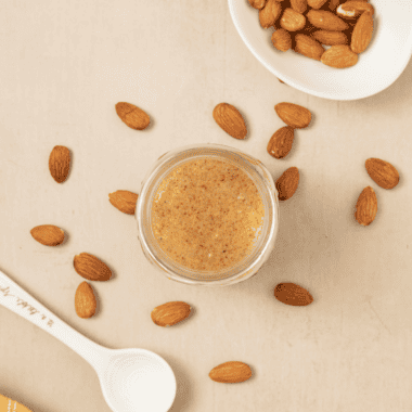 Make Air Fryer Roasted Almonds in under 10 minutes! This easy, healthy snack needs just one ingredient for perfectly crunchy, golden almonds every time