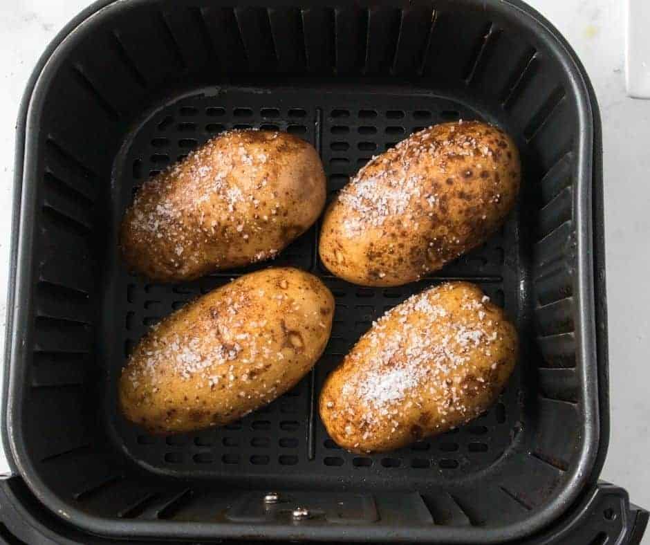 baked potato in the air fryer