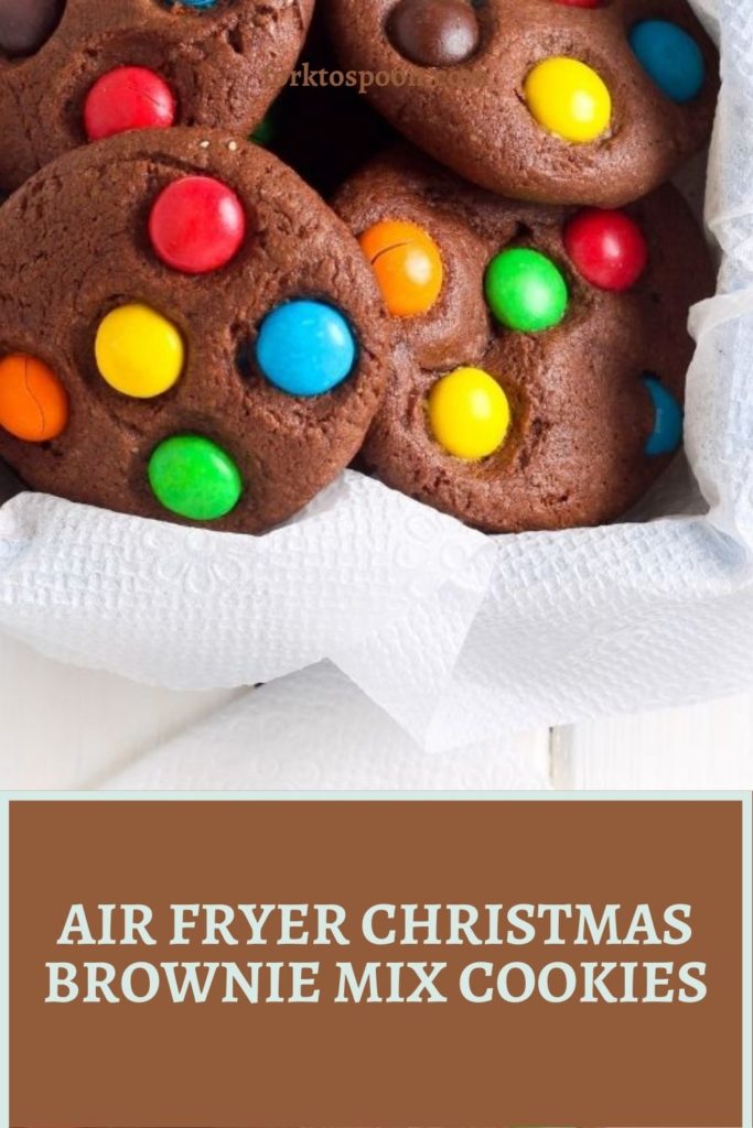 AIR FRYER CHRISTMAS BROWNIE MIX COOKIES