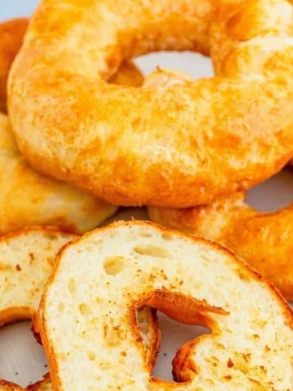 Air Fryer 2 Ingredient Bagels Bites Fork To Spoon