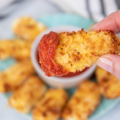 Air Fryer Applebee's Copycat Mozzarella Sticks Fork To Spoon
