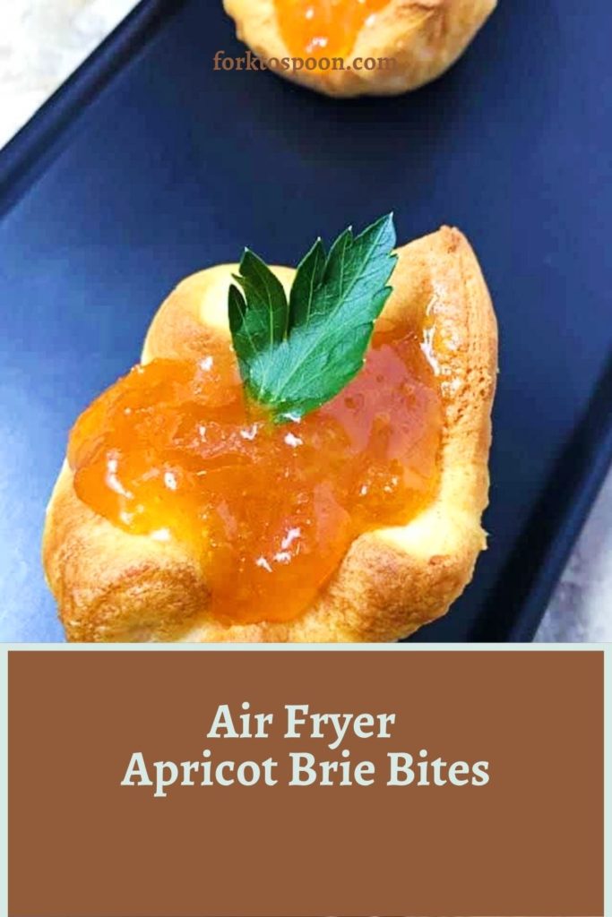 Air Fryer Apricot Brie Bites