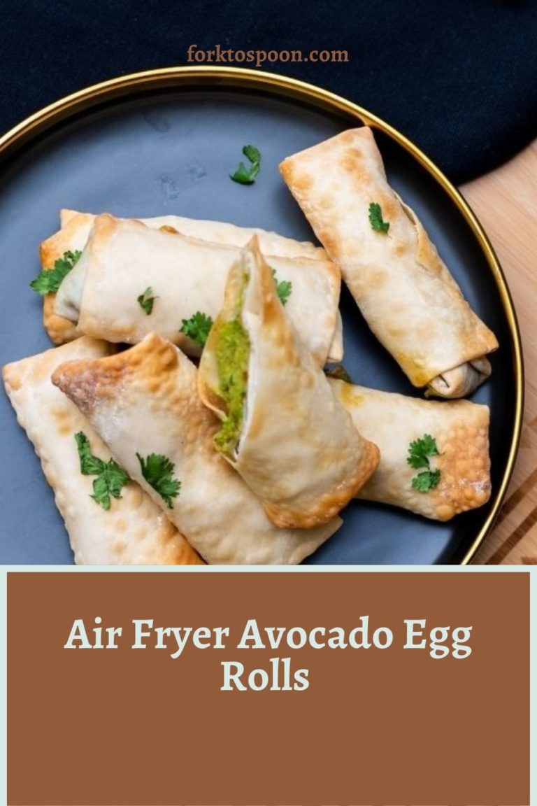 Air Fryer Avocado Egg Rolls Fork To Spoon