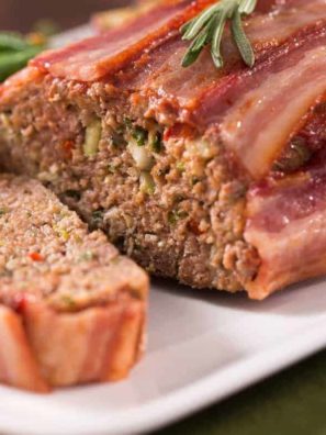 Air Fryer Bacon Wrapped Meatloaf