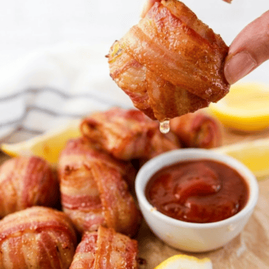 Air Fryer Bacon and Crab Rolls