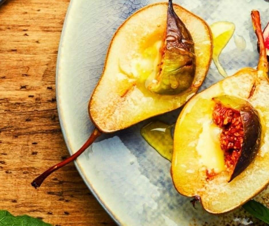 Air Fryer Baked Pears