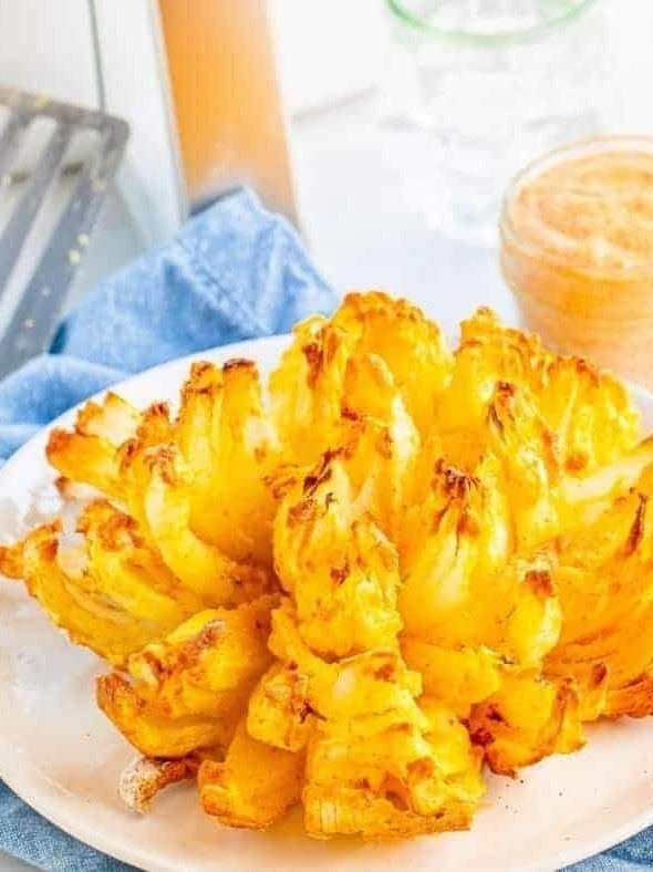Air Fryer Frozen Onion Petals Fork To Spoon