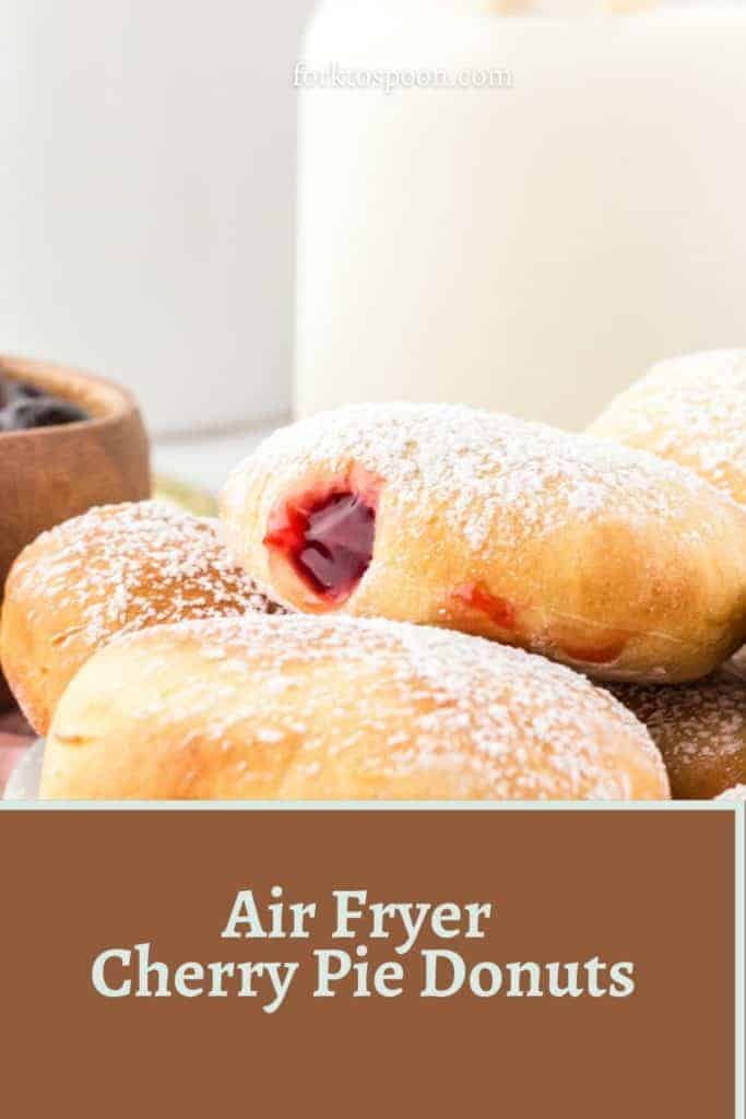 Air Fryer Cherry Pie Donuts