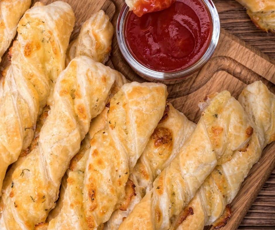 Air Fryer Ham and Cheese Twists