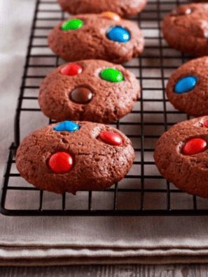 Easy Air Fryer Christmas Brownie Mix Cookies