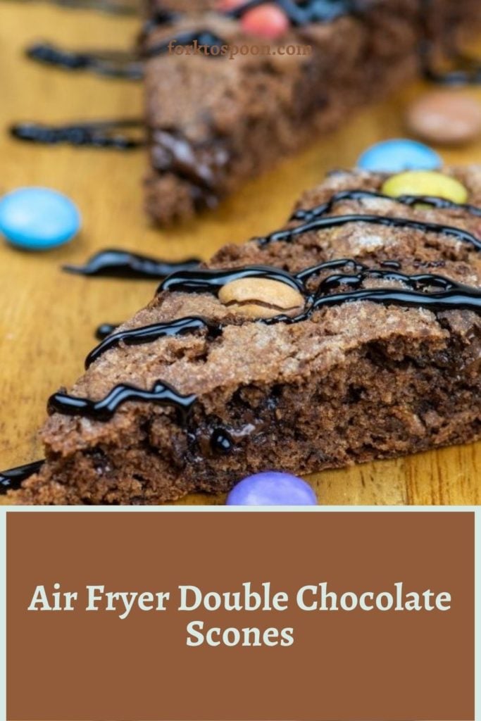 Air Fryer Double Chocolate Scones