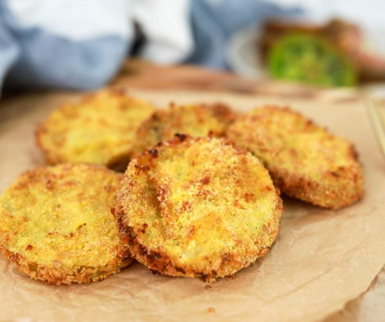 Air Fryer Fried Green Tomatoes Fork To Spoon