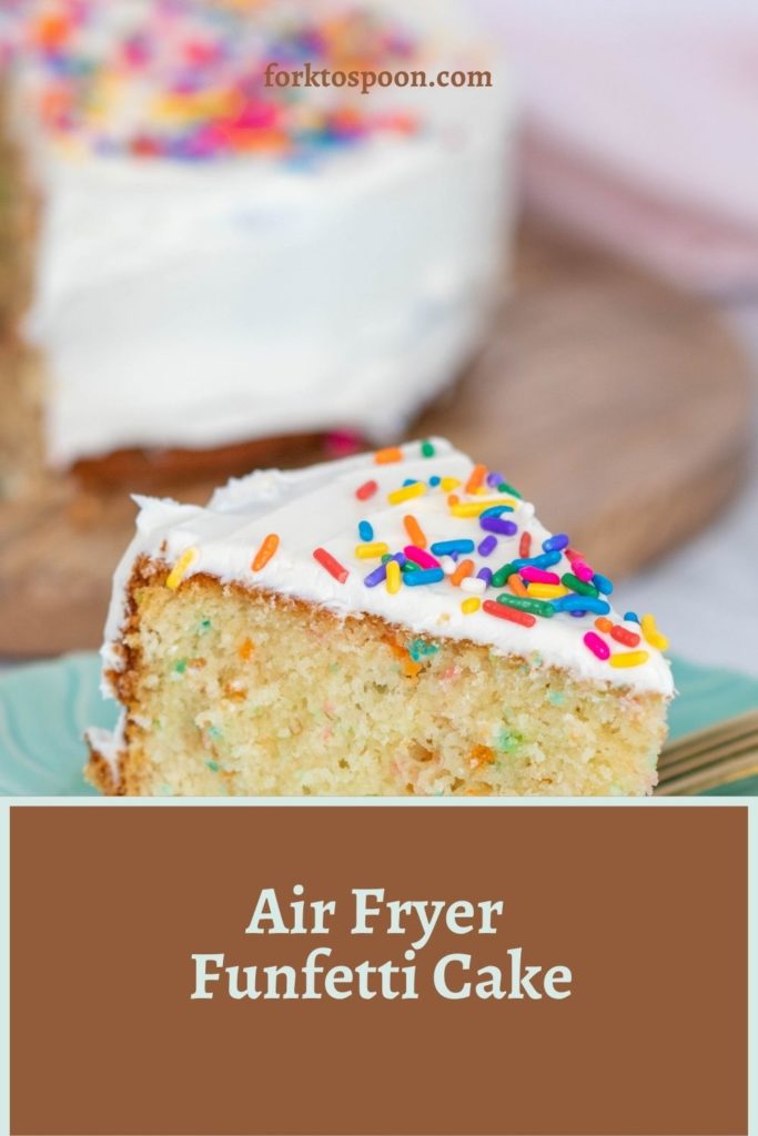Air Fryer Funfetti Cake