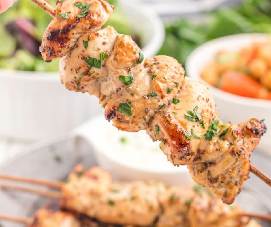 Air Fryer Chicken Kabobs (Chicken Skewers) 