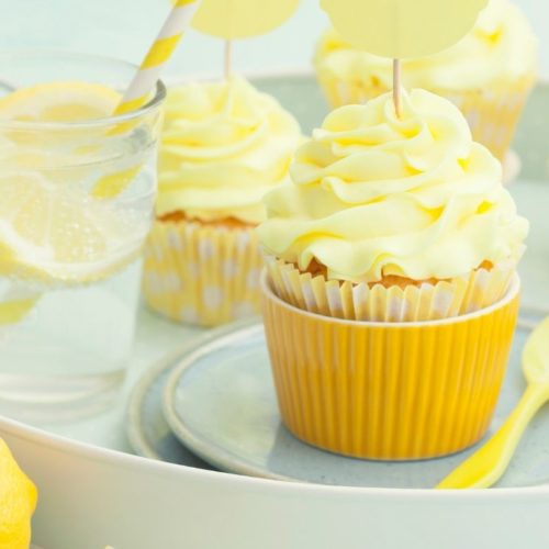 Air Fryer Homemade Yellow Cupcakes - Fork To Spoon