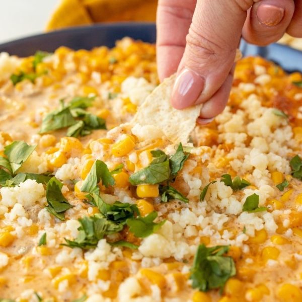 Air Fryer Mexican Corn Dip Fork To Spoon