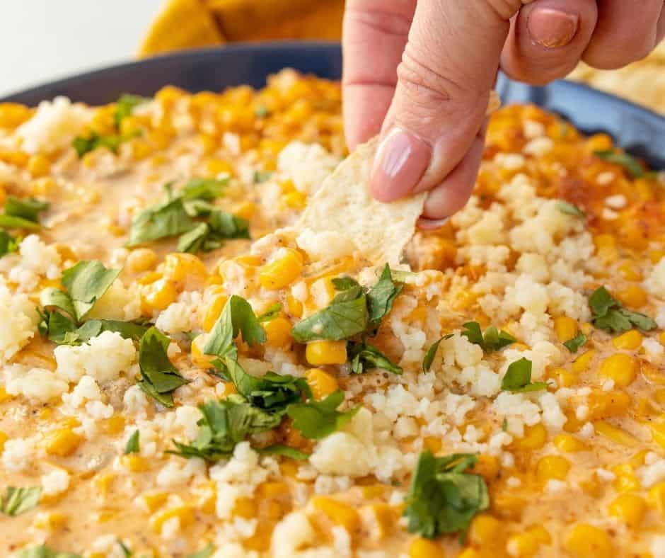 https://forktospoon.com/wp-content/uploads/2021/11/Air-Fryer-Mexican-Corn-Dip.jpg