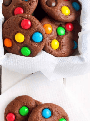 Air Fryer Monster Cookies