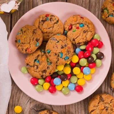 Air Fryer Monster Cookies