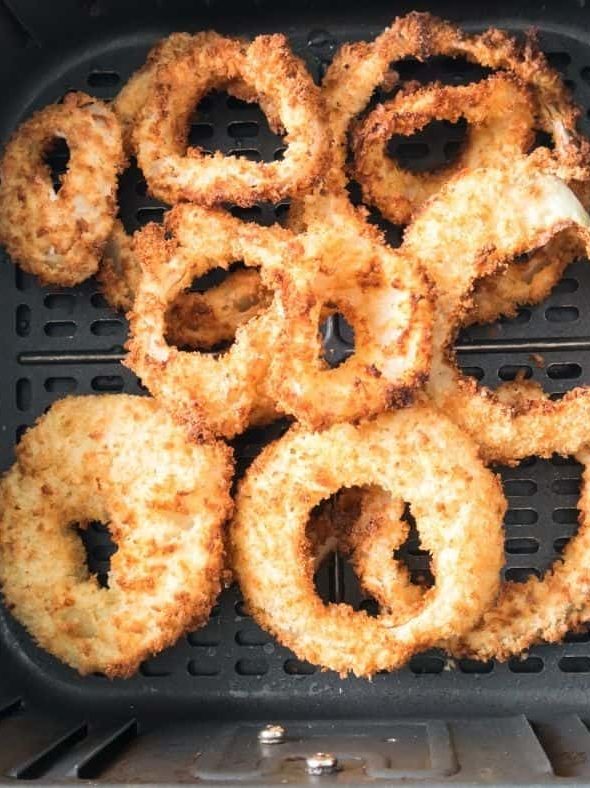 Air Fryer Frozen Onion Rings Fork To Spoon