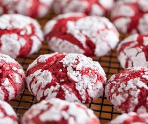 Air Fryer Red Velvet Cake Mix Cookies