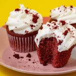 Air Fryer Red Velvet Cupcakes
