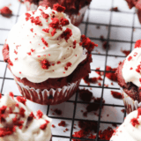 Air Fryer Red Velvet Cupcakes