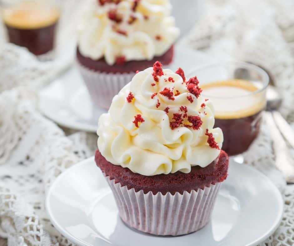 Air Fryer Red Velvet Cupcakes