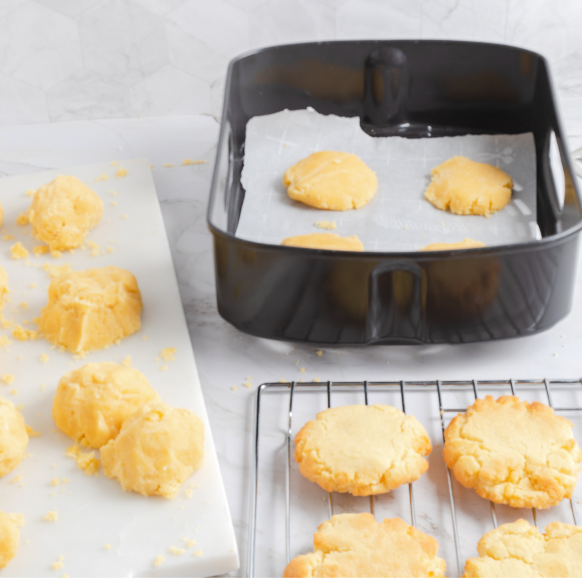 Air Fryer Shortbread Cookies