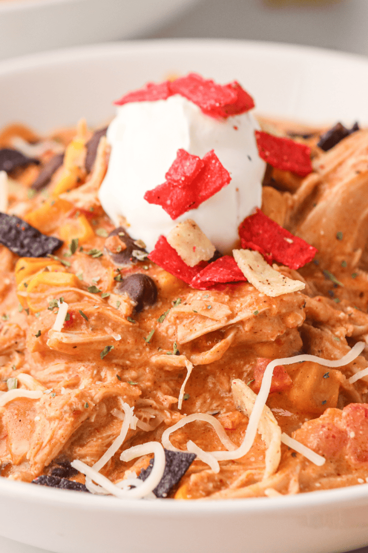 Italian seasoned shredded chicken for pasta bakes and soups