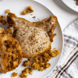 Air Fryer Stuffed Boneless Pork Chops: Juicy boneless pork chops filled with savory stuffing, air-fried to golden perfection.