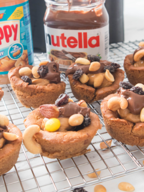 Air Fryer Trail Mix Cookie Cups