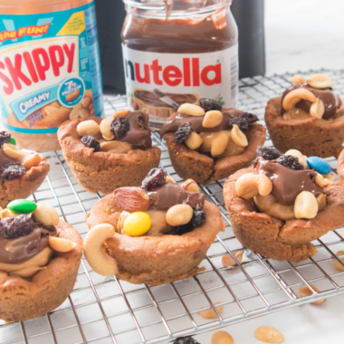 Air Fryer Trail Mix Cookie Cups